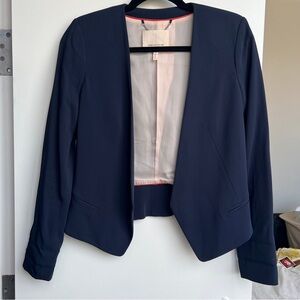 Rebecca Taylor Blue Cropped Blazer